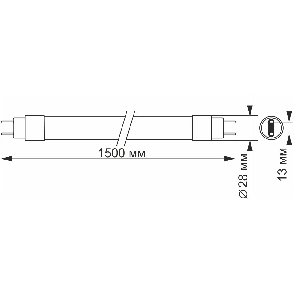 Лампочка LED VIDEX T8 G13 24W 4100K 220V (VL-T8-24154)