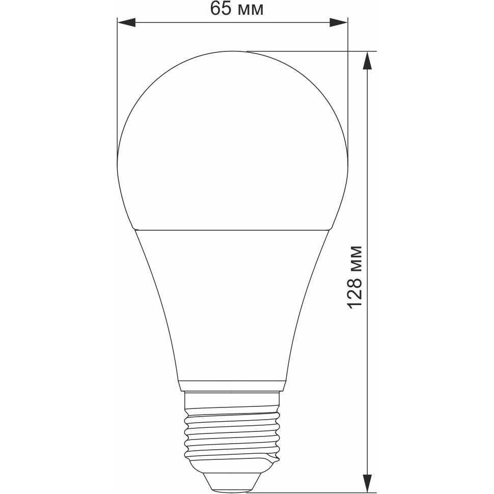 Лампочка LED TITANUM A65 E27 15W 3000K 220V (TLA6515273)