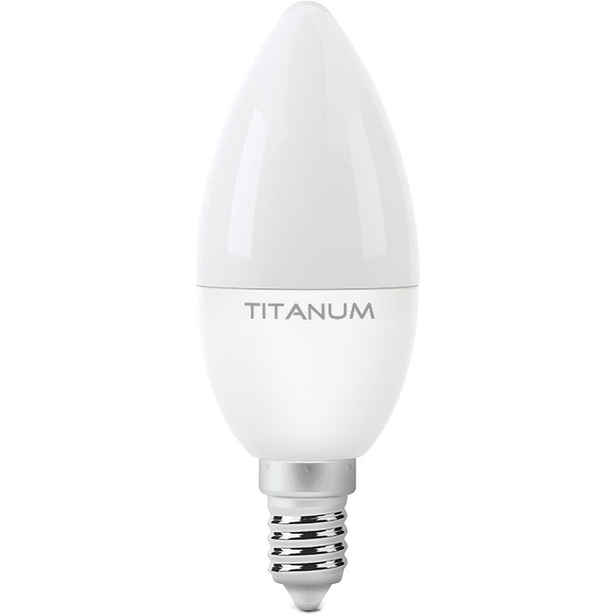 Лампочка LED TITANUM C37 E14 6W 3000K 220V (TLC3706143)