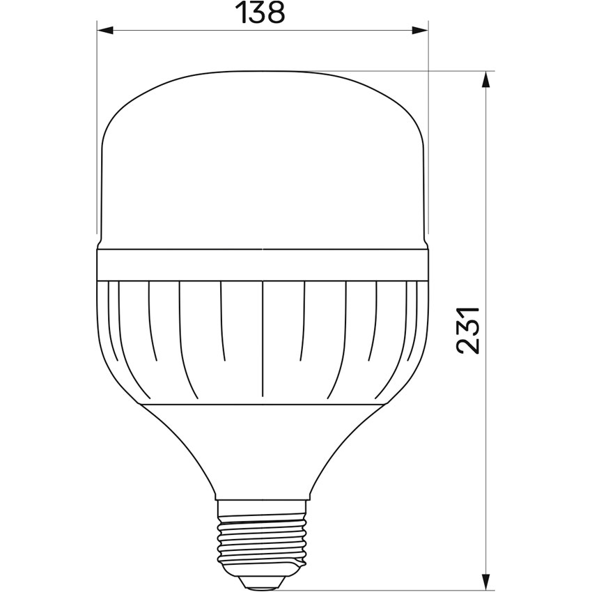 Лампочка LED TITANUM A138 E27 50W 6500K 220V (TL-HA138-50276)