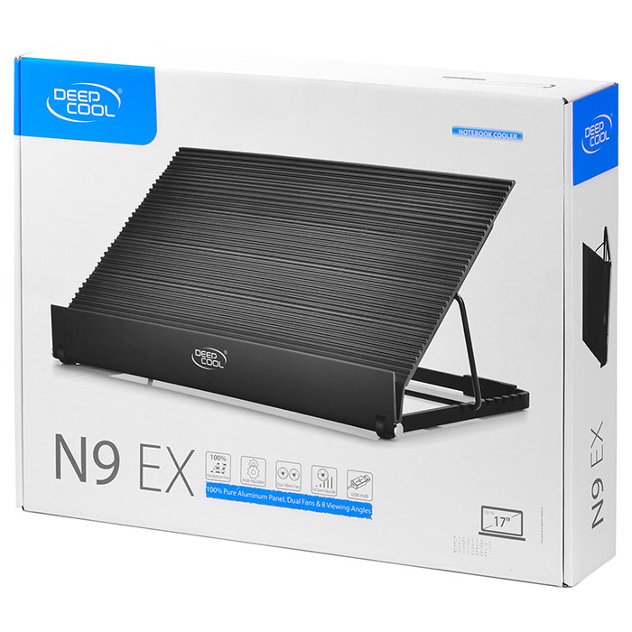 Подставка для ноутбука DEEPCOOL N9 EX (DP-N248-N9EBK)
