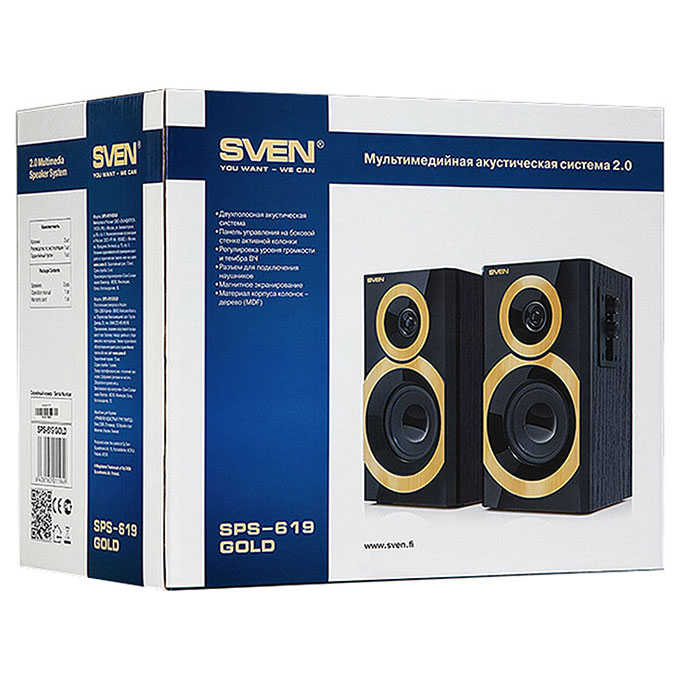 Акустична система SVEN SPS-619 Gold (00460178)