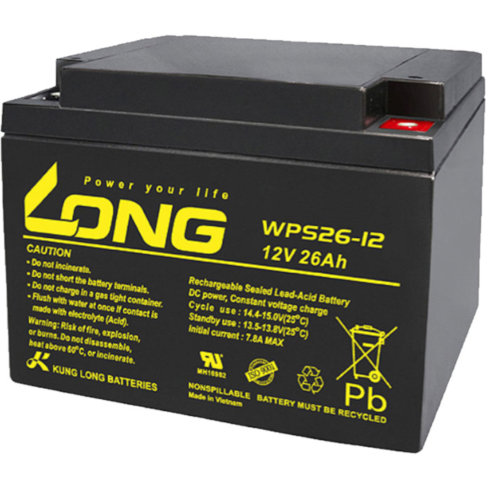 Акумуляторна батарея KUNG LONG WPS26-12 (12В, 26Агод)