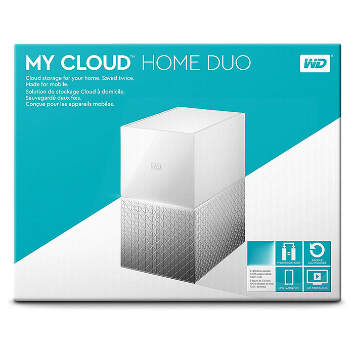 NAS-сервер WD My Cloud Home Duo 6TB (WDBMUT0060JWT-EESN)