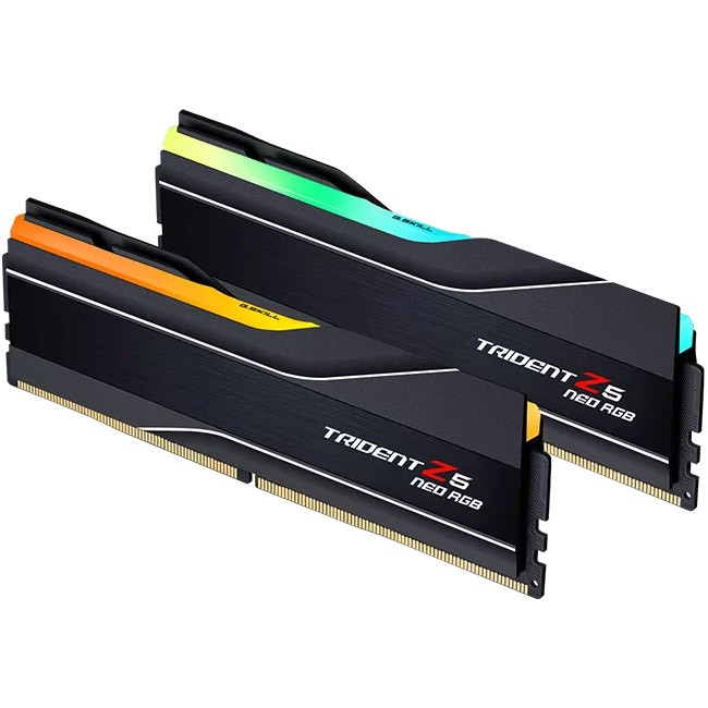 Модуль памяти G.SKILL Trident Z5 Neo RGB Black DDR5 6000MHz 64GB Kit 2x32GB (F5-6000J3238G32GX2-TZ5NR)