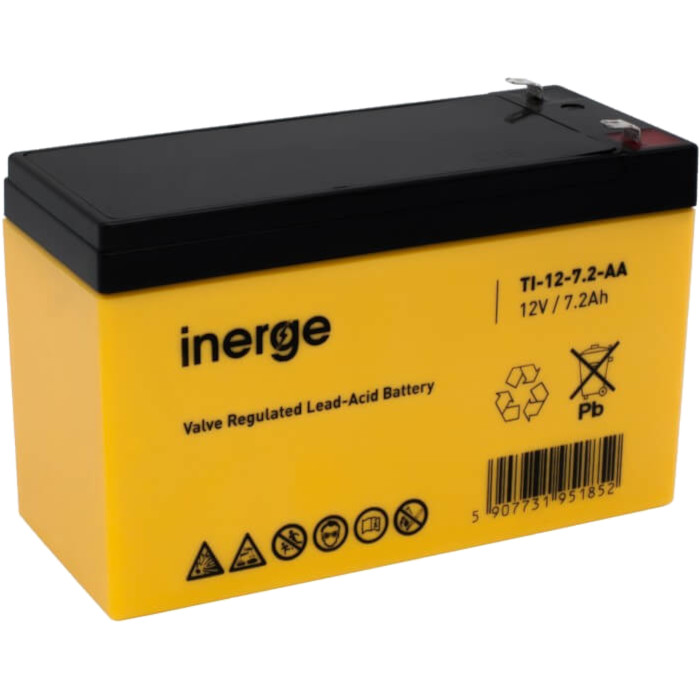 Акумуляторна батарея INERGE IN-12-7.2-A (12В, 7.2Агод)