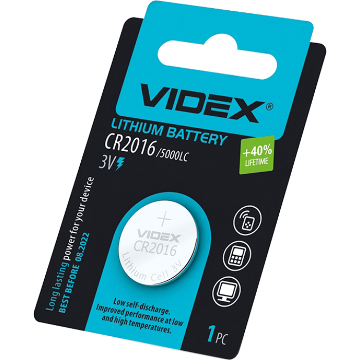 Батарейка VIDEX Lithium CR2016 (24232)
