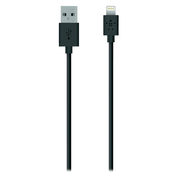 Кабель BELKIN Mixit Up Lightning to USB ChargeSync 1.2м Black (F8J023BT04-BLK)