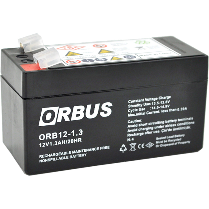 Аккумуляторная батарея ORBUS ORB1213 (12В, 1.3Ач)