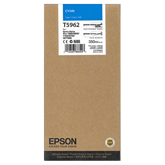 Картридж EPSON T5962 Cyan (C13T596200)