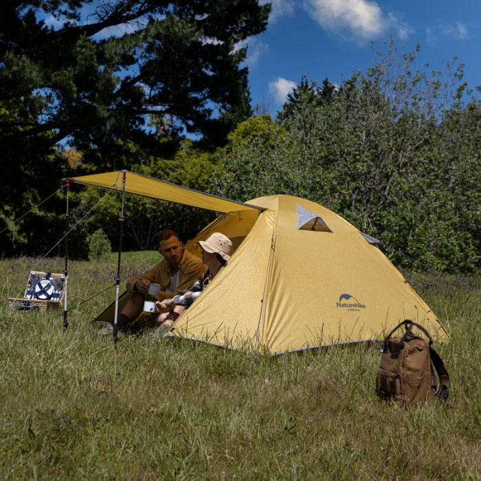 Палатка 2-местная NATUREHIKE P-Series Yellow (NH18Z022-P-YL)