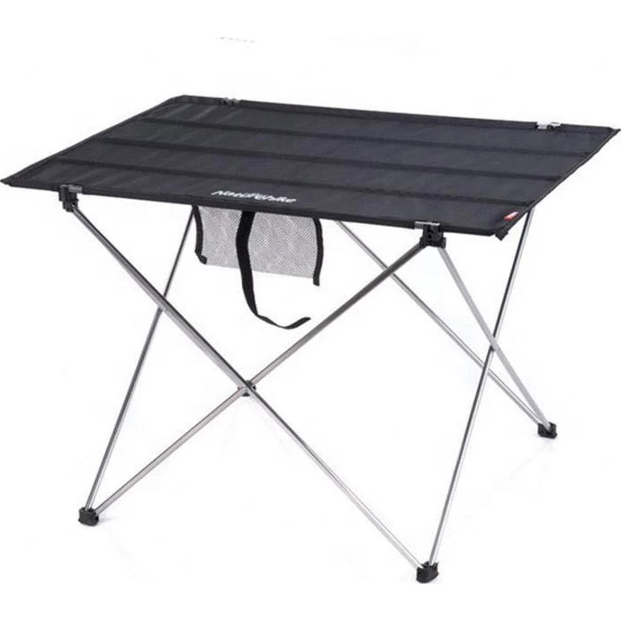 Кемпінговий стіл NATUREHIKE Outdoor Folding Table L 75x55см Black (NH20JJ020-L-BK)