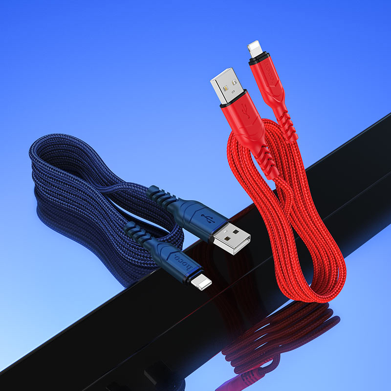 Кабель HOCO X59 Victory USB-A to Lightning 1м Red