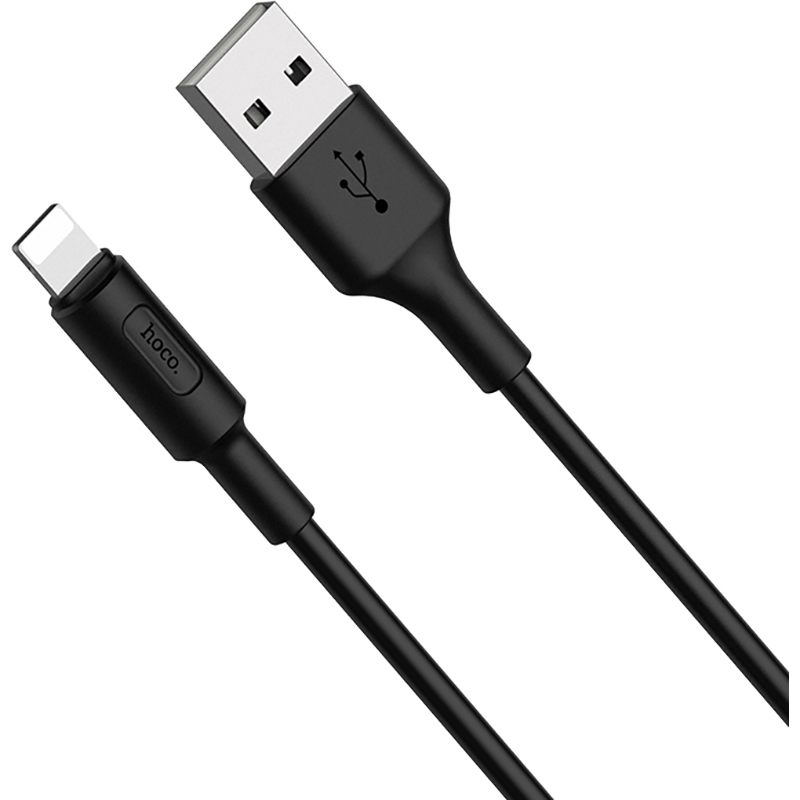 Кабель HOCO X25 Soarer USB-A to Lightning 1м Black