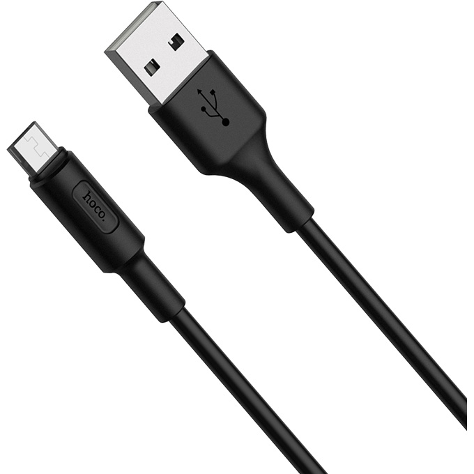 Кабель HOCO X25 Soarer USB-A to Micro-USB 1м Black