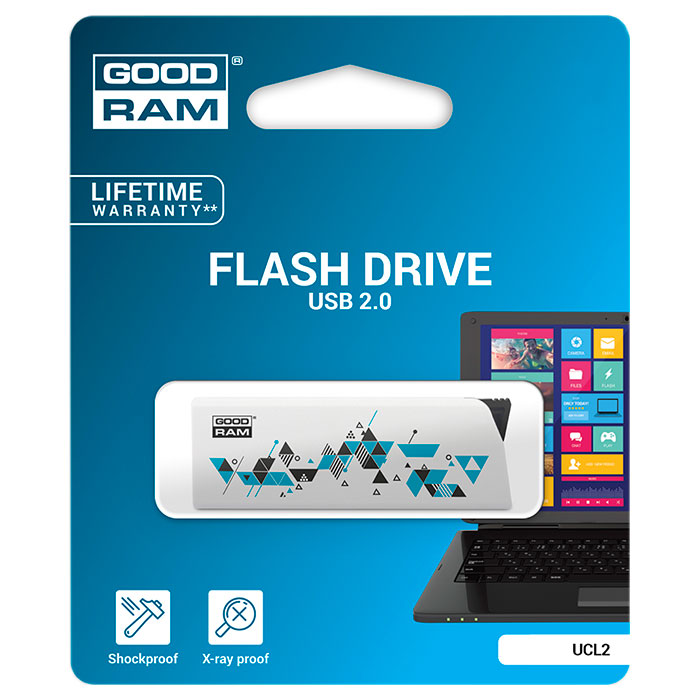 Флэшка GOODRAM UCL2 USB2.0 64GB (UCL2-0640W0R11)