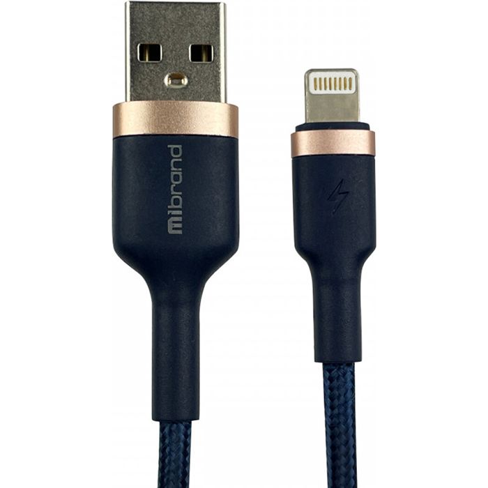 Кабель MIBRAND MI-71 Metal Braided Cable USB-A to Lightning 1м Navy Blue (MIDC/71LNB)