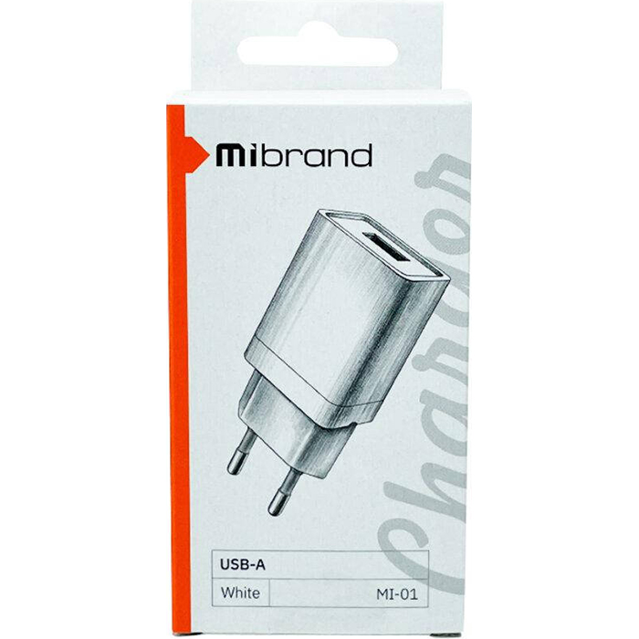 Зарядний пристрій MIBRAND MI-01 Travel Charger USB-A White (MIWC/01UW)
