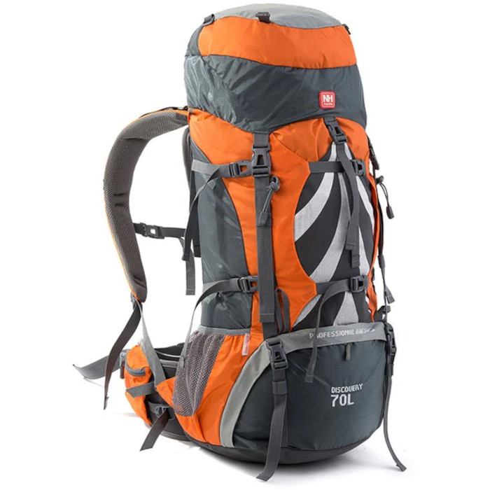 Туристичний рюкзак NATUREHIKE Discovery Professional Climbing Backpack 70+5L Orange (NH70B070-B-OR)