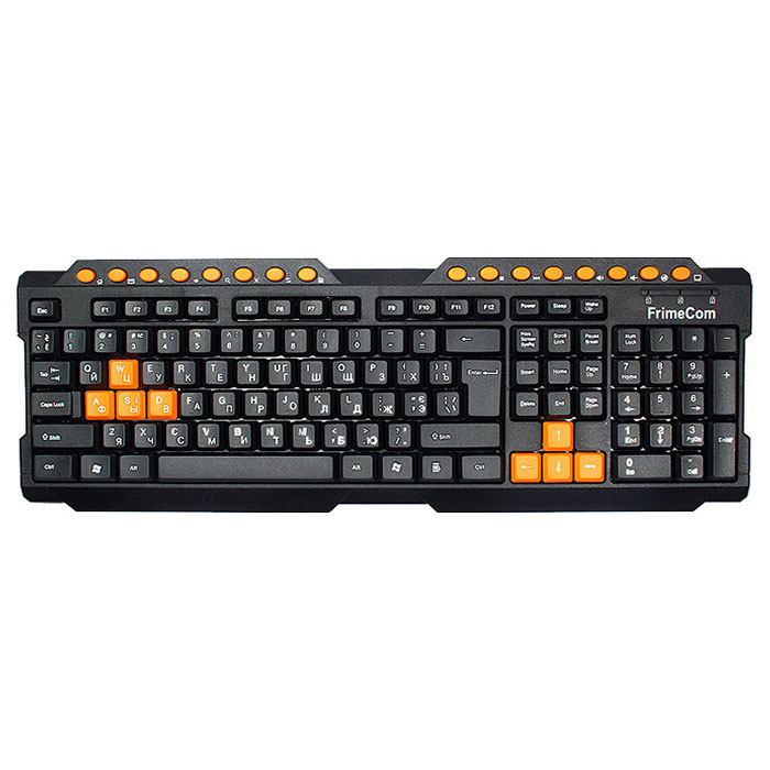 Клавіатура FRIMECOM FC-158 Black/Orange