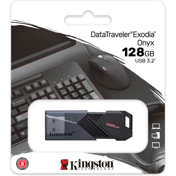 Флешка KINGSTON DataTraveler Exodia Onyx 128GB (DTXON/128GB)