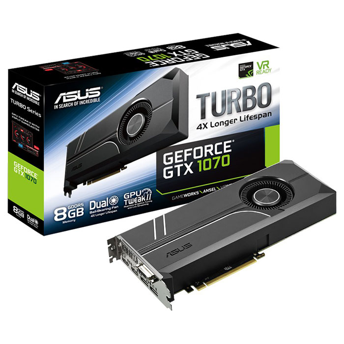 Відеокарта ASUS GeForce GTX 1070 8GB GDDR5 256-bit Turbo (TURBO-GTX1070-8G)