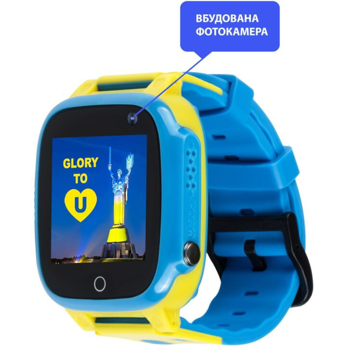 Дитячий смарт-годинник AMIGO GO008 Milky GPS Wi-Fi Glory Blue/Yellow