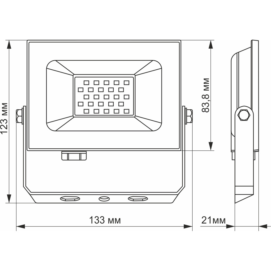 Прожектор LED TITANUM TLF206 20W 6000K