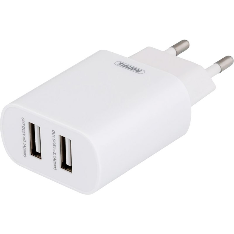 Зарядний пристрій REMAX Jane RP-U35 2xUSB, 2.1A White w/Micro-USB cable (RP-U35-M)