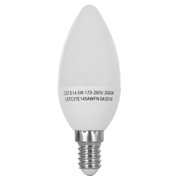 Лампочка LED ERGO Standard C37 E14 5W 3000K 220V (LSTC37E145AWFN)