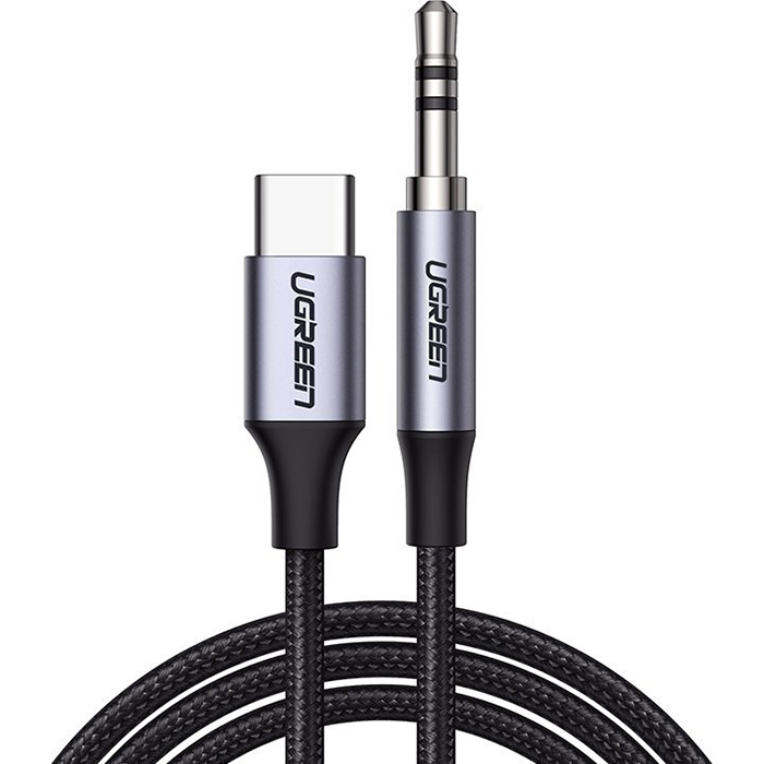 Кабель UGREEN CM450 USB-C to 3.5mm Audio Cable Type-C to 3.5mm 1м Black (20192)