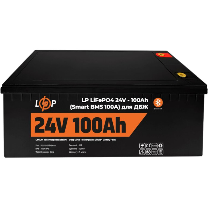 Аккумуляторная батарея LOGICPOWER LiFePO4 LP 24 - 100AH (24В, 100Ач, BMS 100A) (LP20200)