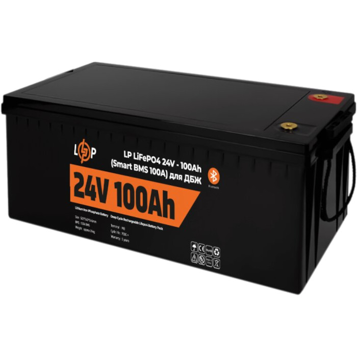 Акумуляторна батарея LOGICPOWER LiFePO4 LP 24 - 100AH (24В, 100Агод, BMS 100A) (LP20200)