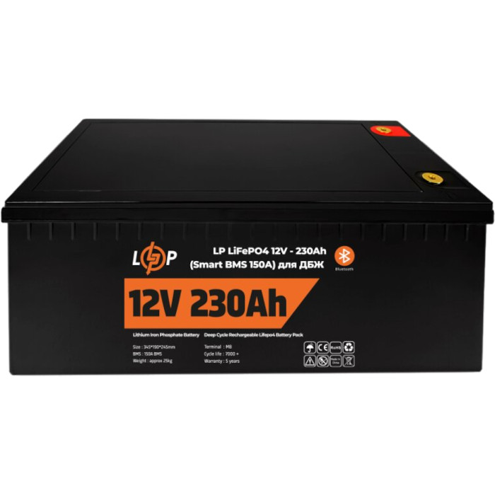 Акумуляторна батарея LOGICPOWER LiFePO4 LP 12 - 230 AH (12В, 230Агод, BMS 150A) (LP20199)