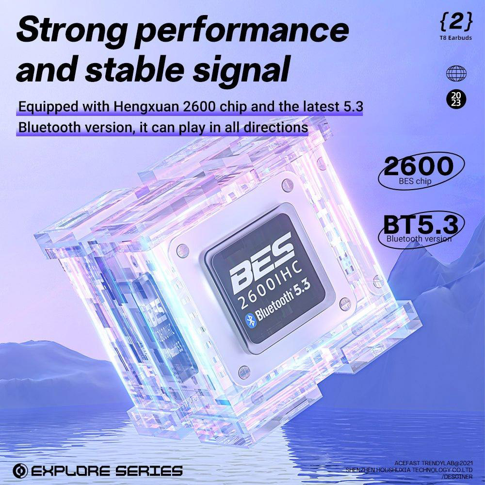 Наушники ACEFAST T8 Crystal Ice Blue