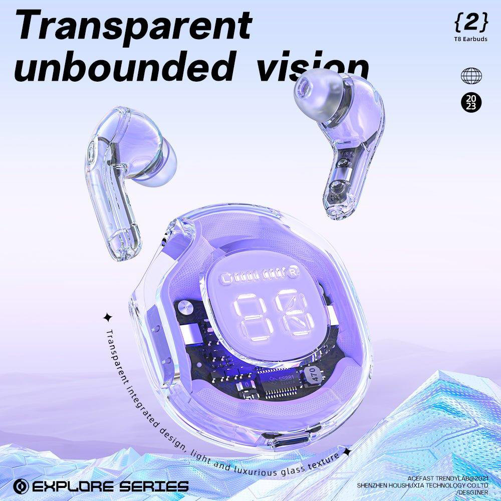 Наушники ACEFAST T8 Crystal Mint Green