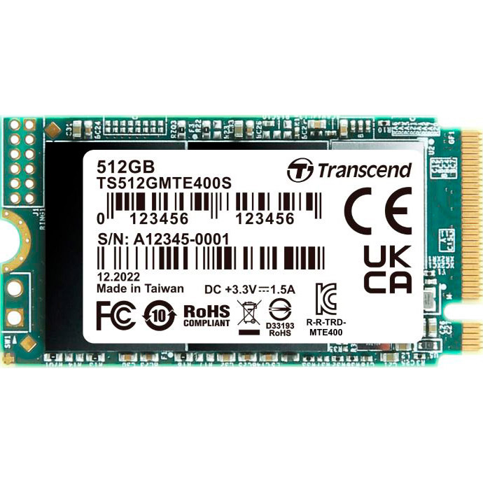 SSD диск TRANSCEND MTE400S 512GB M.2 NVMe (TS512GMTE400S)