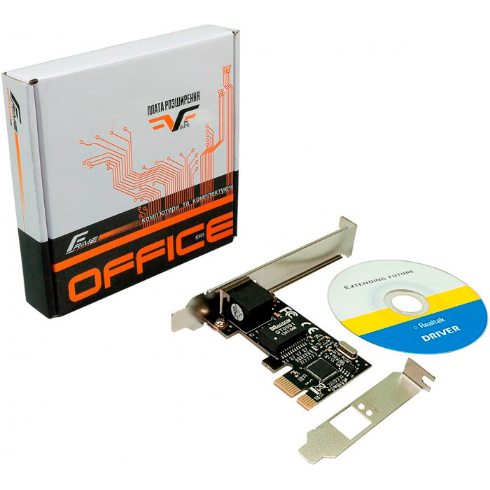 Сетевая карта FRIME PCI-E X1 Gigabit Ethernet PCIe (NCF-GBLANRTL02.LP)