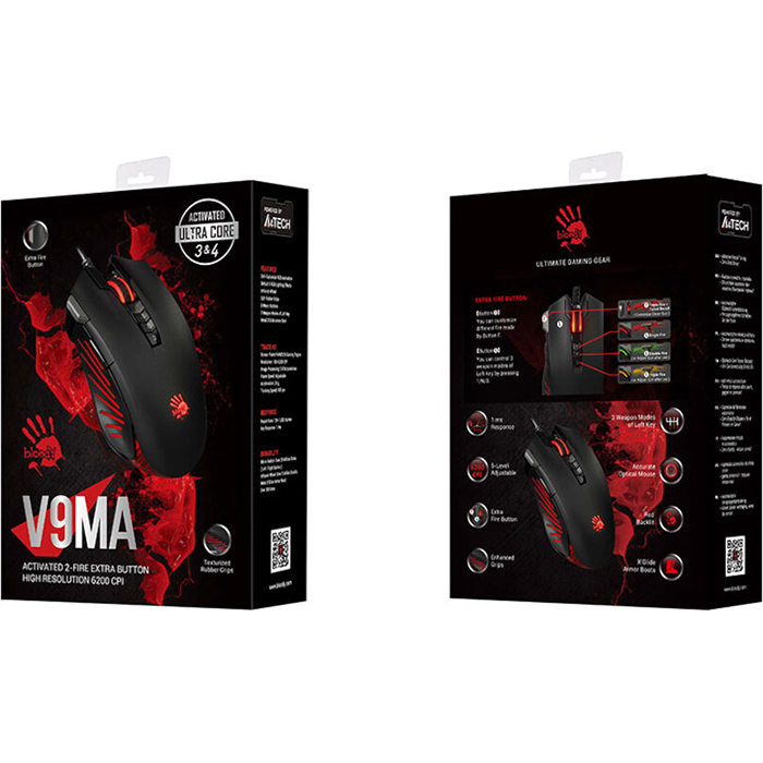 Миша ігрова A4-Tech BLOODY V9MA Black