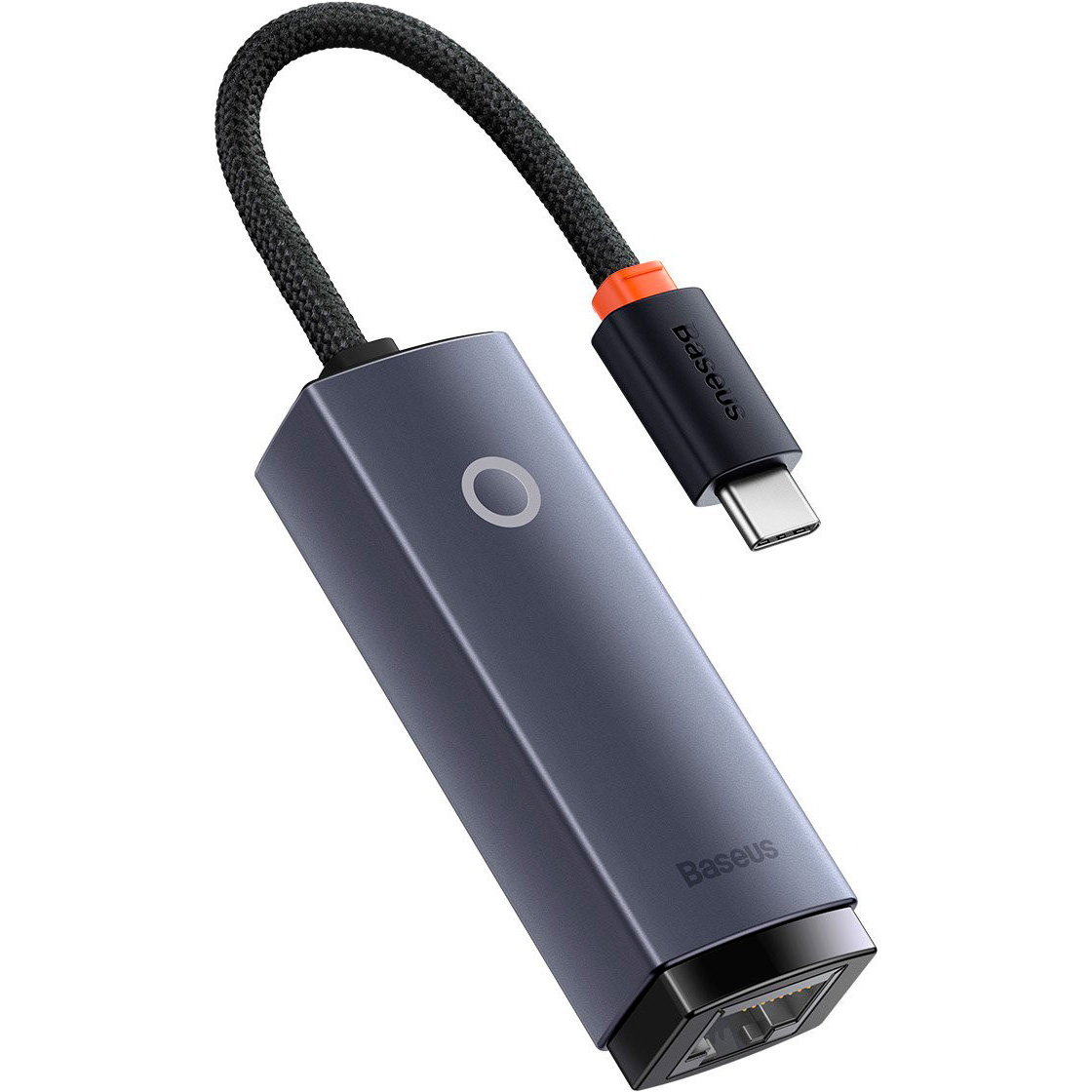 Мережевий адаптер BASEUS Lite Series Type-C to RJ45 Gigabit LAN Adapter Gray (WKQX000313)