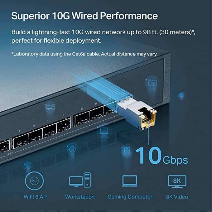 Модуль TP-LINK TL-SM5310-T SFP+ 10GbE 30m DDM