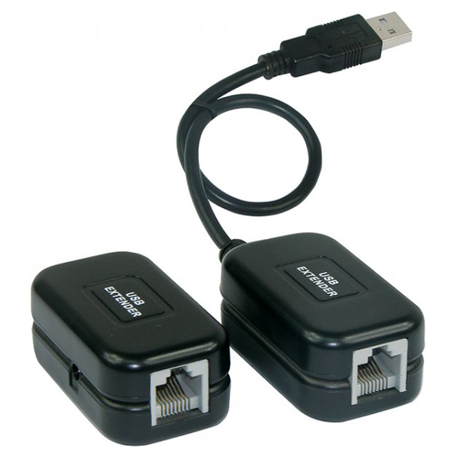 Подовжувач USB по кручений парі VIEWCON USB1.1 до 60м 0.2м (VE399)