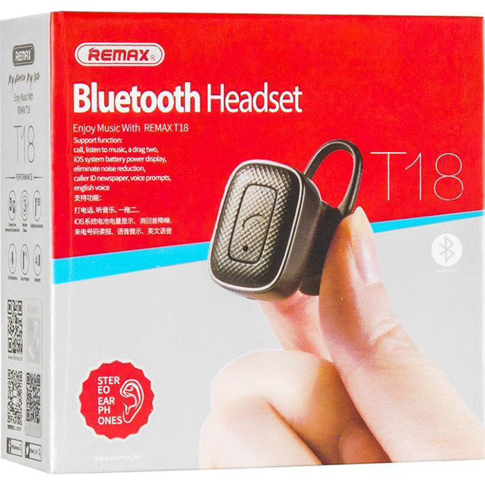 Bluetooth гарнітура REMAX RB-T18 Black