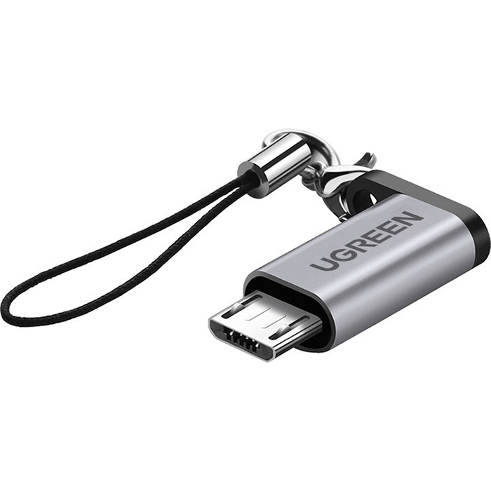 Адаптер UGREEN US282 Type-C Female to Micro-USB Male Gray (50590)