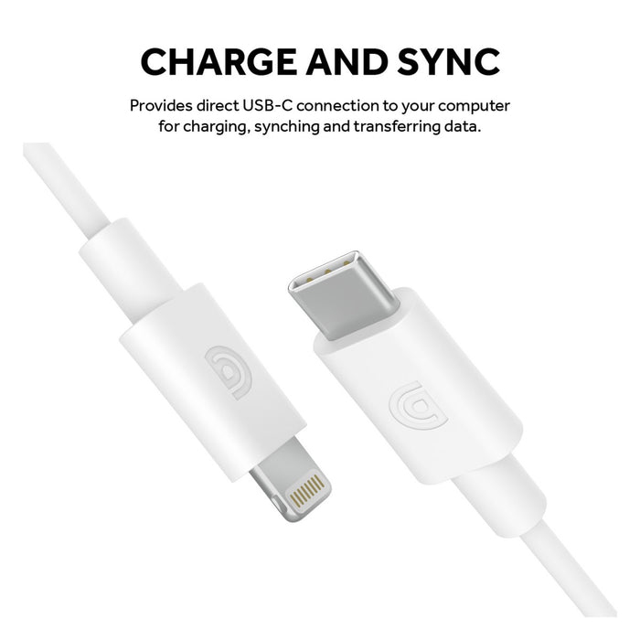 Кабель GRIFFIN GP-066 USB-C to Lightning 1.2м White (GP-066-WHT)