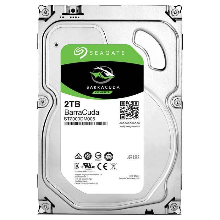 Жорсткий диск 3.5" SEAGATE BarraCuda 2TB SATA/64MB (ST2000DM006-FR) Refurbished