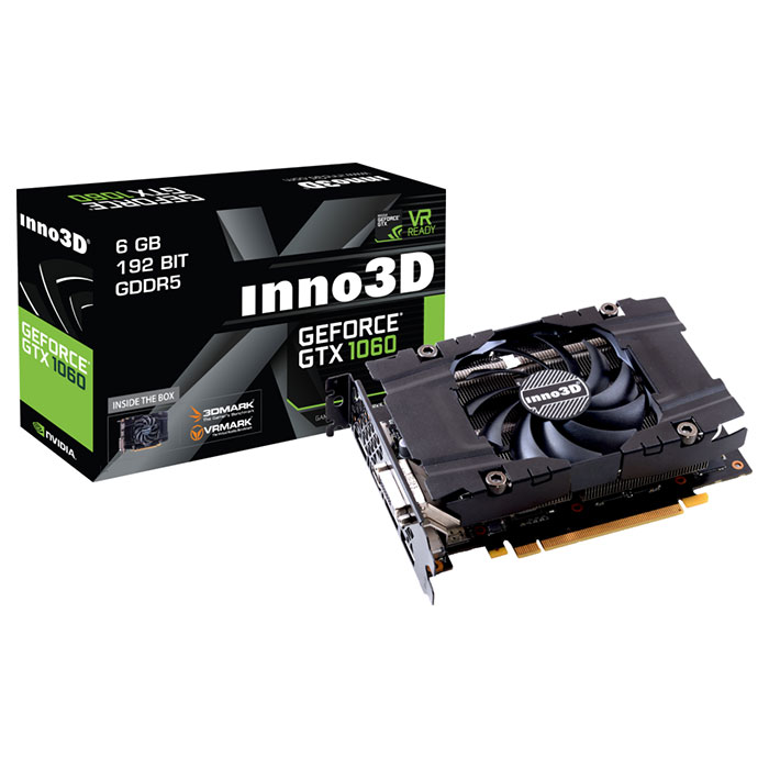 Відеокарта INNO3D GeForce GTX 1060 6GB GDDR5 192-bit Compact (N1060-2DDN-N5GN)