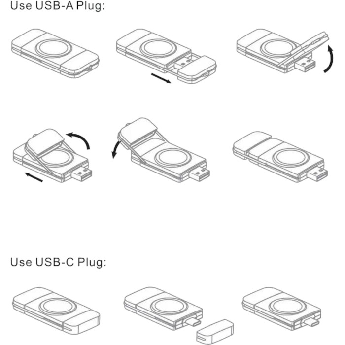 Зарядное устройство XOKO APWC-001 2-in-1 for Apple Watch USB-A/C