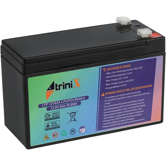 Акумуляторна батарея TRINIX LiFePO4 LFP 12V6Ah (12В, 6Агод)