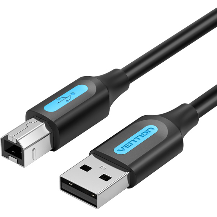 Кабель VENTION USB-A to USB-B 2.0 2м Black (COQBH)
